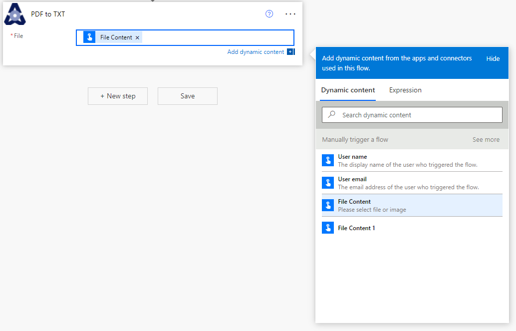 Create custom action in power automate automate office work